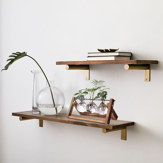 2\u002F3 Bulb Vase, Plant Container with Vintage Wooden Stand, Air Flower Pot Bulb Glass Vase Metal Swivel Stand Vintage Desktop for Hydroponics Home Garden Decorations, Office Desktop Ornaments, Valentine'S Day Gifts for Women